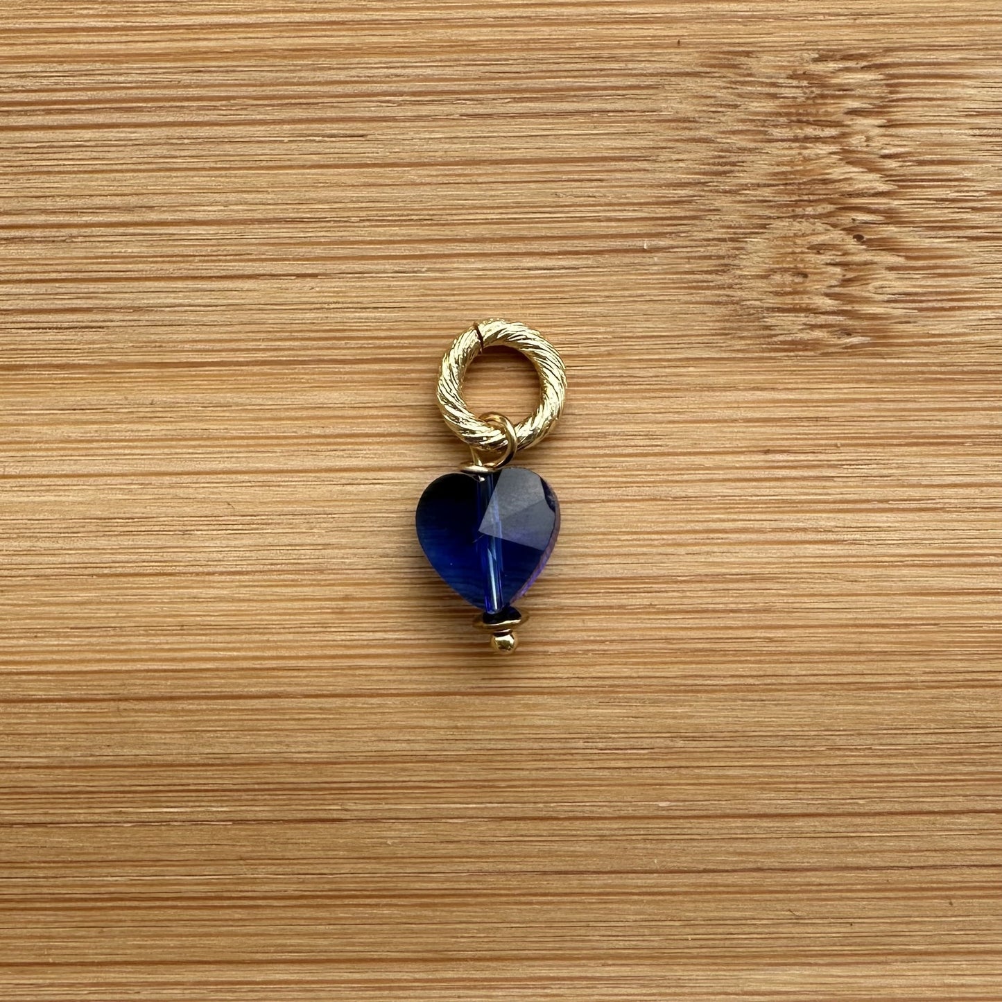 Pendentif coeur bleu