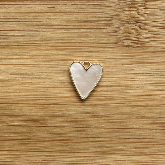 Pendentif coeur nacré