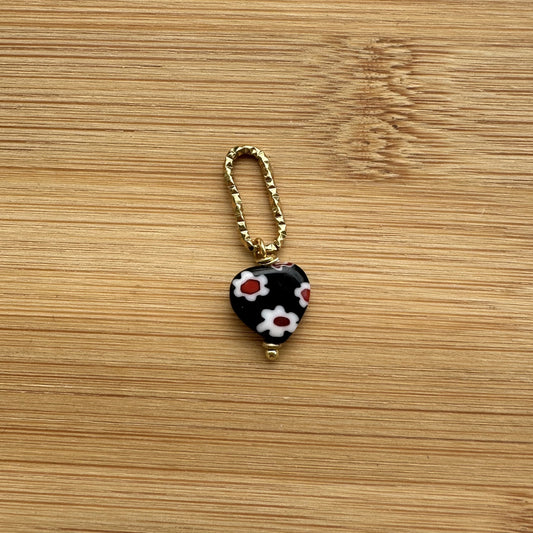 Pendentif coeur noir